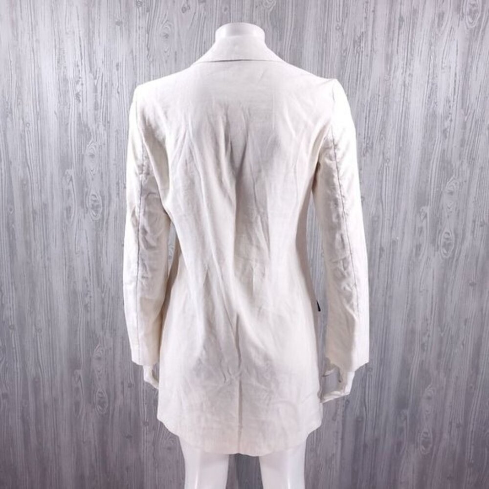 Zara Blazer Mini Dress Cream Old Money Christmas Party Holiday New Years Classy - Picture 5 of 6